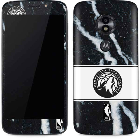 NBA Minnesota Timberwolves Marble Moto E5 Play Skin