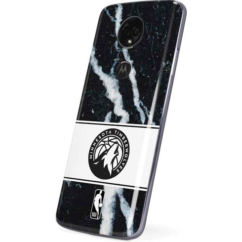 NBA Minnesota Timberwolves Marble Moto E5 Plus Skin