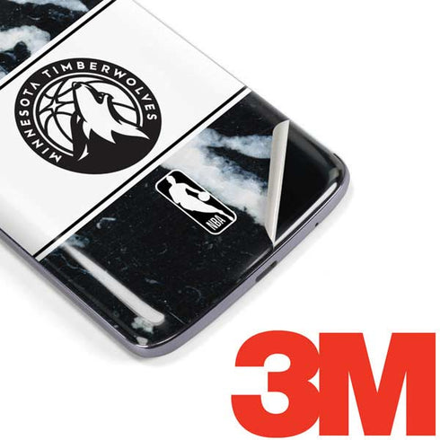 NBA Minnesota Timberwolves Marble Moto E5 Plus Skin