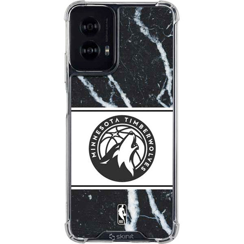 NBA Minnesota Timberwolves Marble Moto G Power 5G (2024) Clear Case