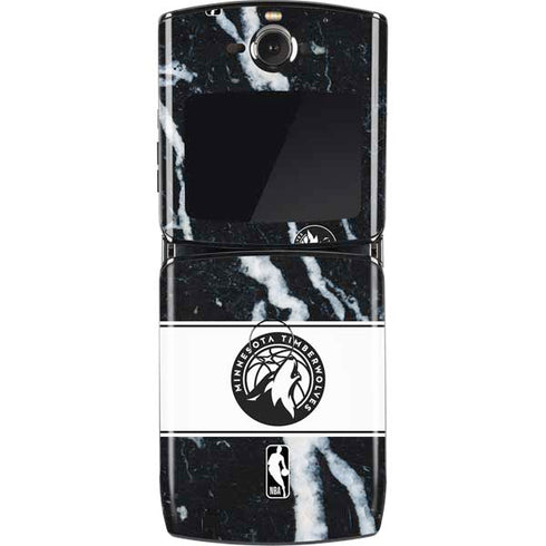 NBA Minnesota Timberwolves Marble Motorola RAZR Skin