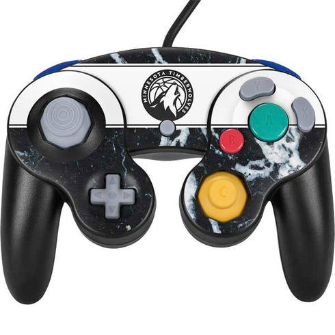NBA Minnesota Timberwolves Marble Nintendo GameCube Controller Skin