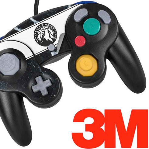 NBA Minnesota Timberwolves Marble Nintendo GameCube Controller Skin