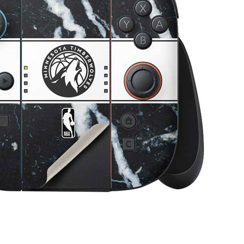 NBA Minnesota Timberwolves Marble Nintendo Switch 2 (2025) Joy-Con Controller Skin