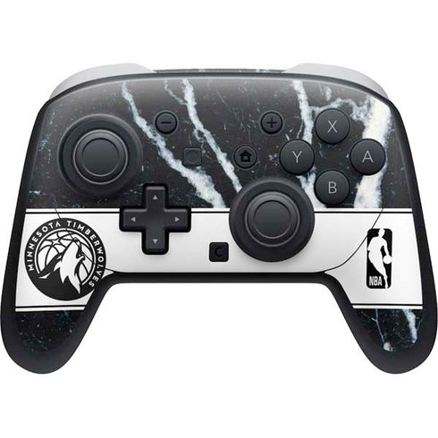 NBA Minnesota Timberwolves Marble Nintendo Switch 2 (2025) Pro Controller Skin