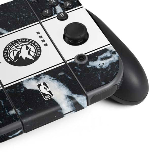 NBA Minnesota Timberwolves Marble Nintendo Switch Bundle Skin