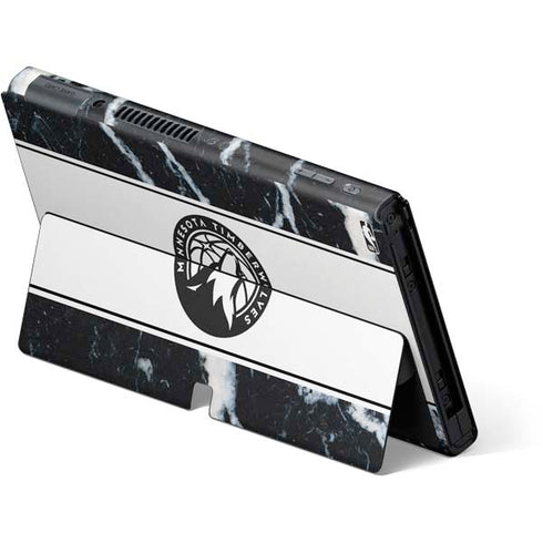 NBA Minnesota Timberwolves Marble Nintendo Switch OLED (2021) Skin