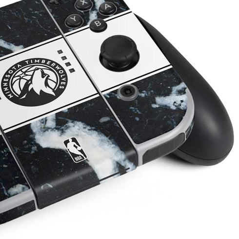 NBA Minnesota Timberwolves Marble Nintendo Switch OLED (2021) Skin