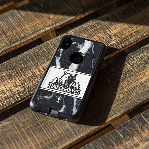 NBA Minnesota Timberwolves Marble Otterbox Commuter iPhone Skin