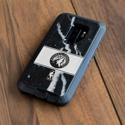 NBA Minnesota Timberwolves Marble Otterbox Defender Galaxy Skin
