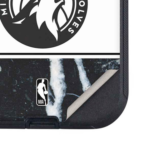 NBA Minnesota Timberwolves Marble Otterbox Defender iPhone Skin