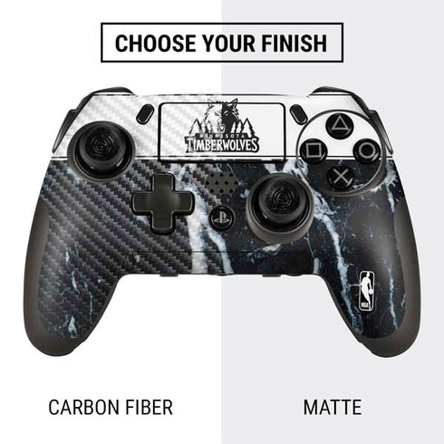 NBA Minnesota Timberwolves Marble PlayStation Scuf Vantage 2 Controller Skin
