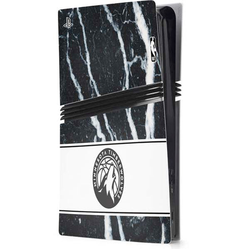 NBA Minnesota Timberwolves Marble PS5 Pro Console Skin