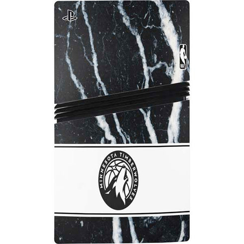 NBA Minnesota Timberwolves Marble PS5 Pro Console Skin