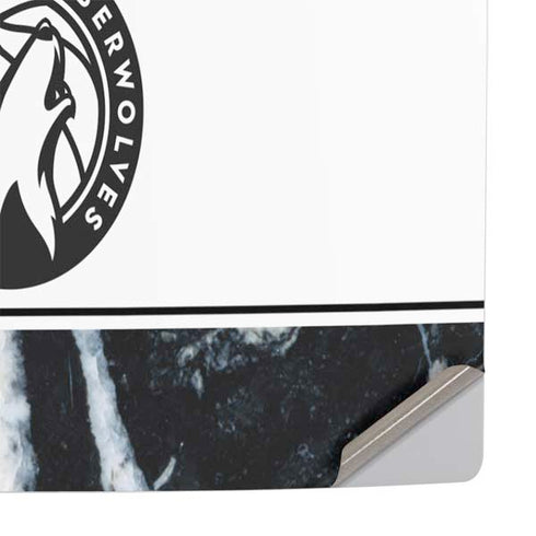 NBA Minnesota Timberwolves Marble PS5 Pro Console Skin
