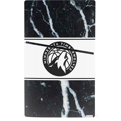 NBA Minnesota Timberwolves Marble PS5 Slim Digital Edition Console Skin
