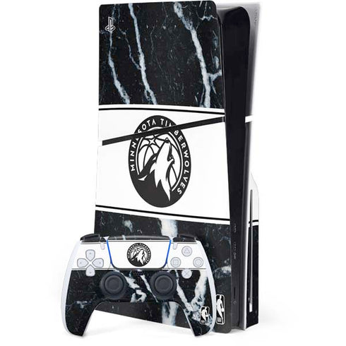 NBA Minnesota Timberwolves Marble PlayStation PS5 Skins