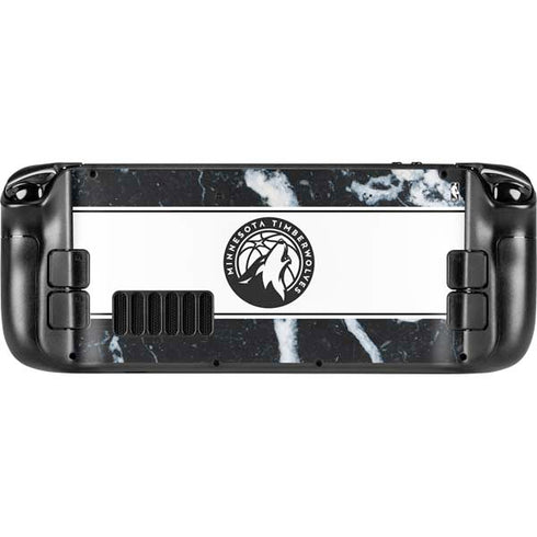NBA Minnesota Timberwolves Marble Steam Deck Handheld Gaming Computer OLED Skin