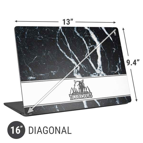 NBA Minnesota Timberwolves Marble Universal Laptop 16in (13 x 9.4in) Skin