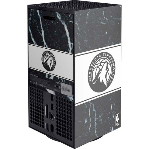 NBA Minnesota Timberwolves Marble Xbox Series X Console Skin