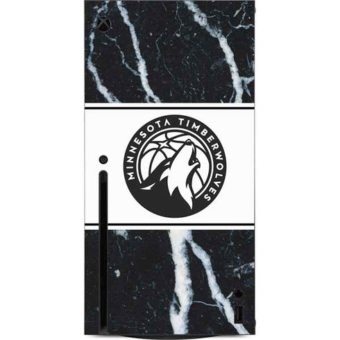 NBA Minnesota Timberwolves Marble Xbox Series X Console Skin