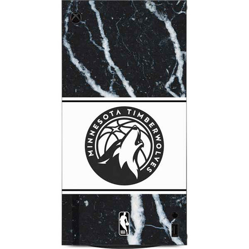 NBA Minnesota Timberwolves Marble XBox Series X Digital Edition Console Skin