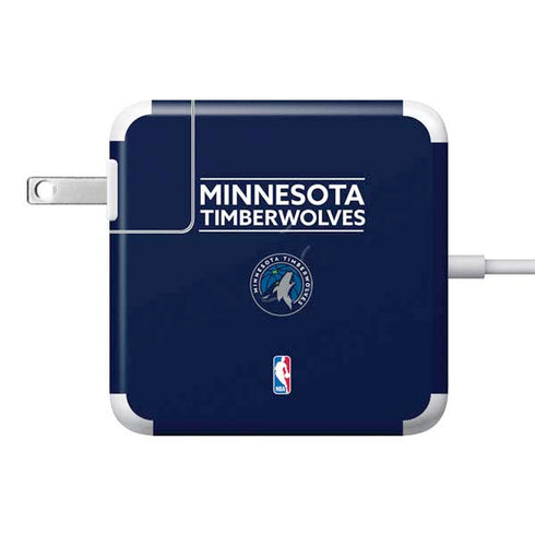 NBA Minnesota Timberwolves Standard - Navy Blue 85W Power Adapter (15 and 17 inch MacBook Pro Charger) Skin