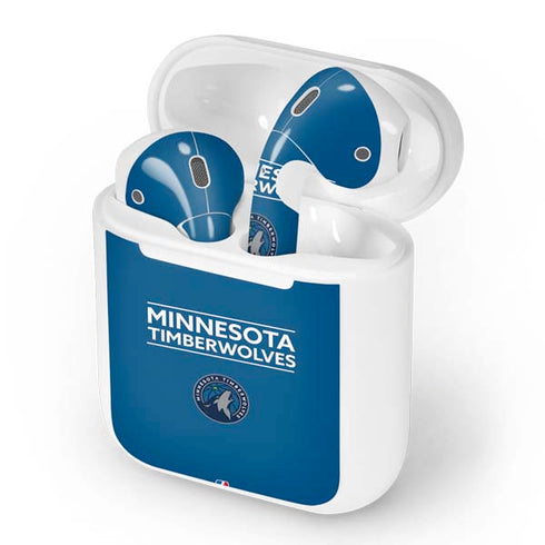 NBA Minnesota Timberwolves Standard - Blue Apple AirPods Skin