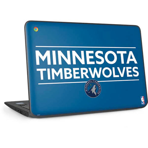 NBA Minnesota Timberwolves Standard - Blue HP Chromebook Skin