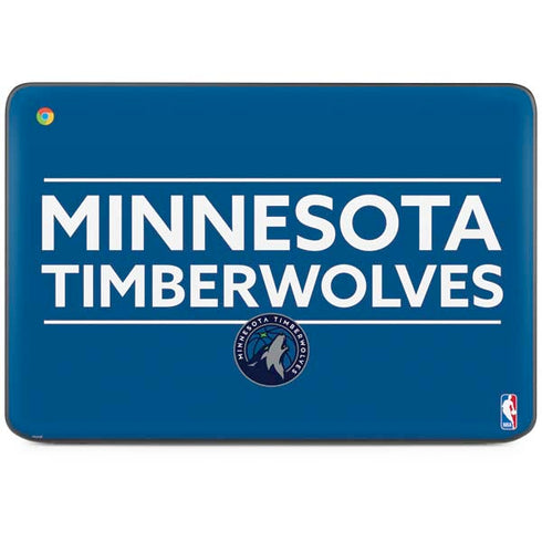 NBA Minnesota Timberwolves Standard - Blue HP Chromebook Skin