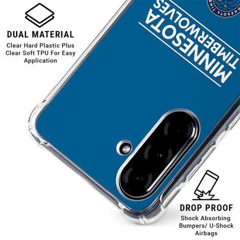 NBA Minnesota Timberwolves Standard - Blue Galaxy A36 5G Clear Case