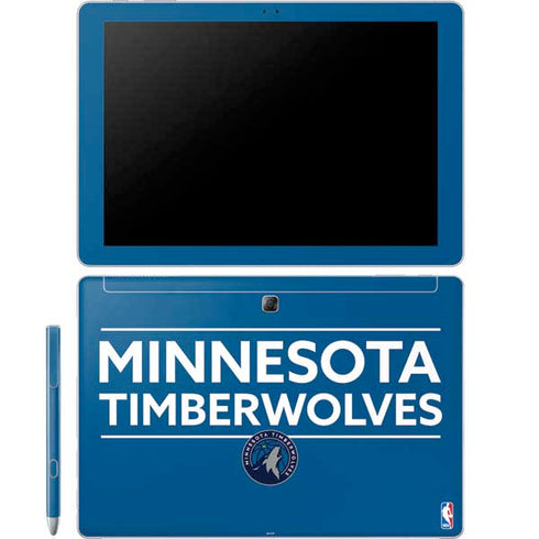 NBA Minnesota Timberwolves Standard - Blue Galaxy Book 12in Skin