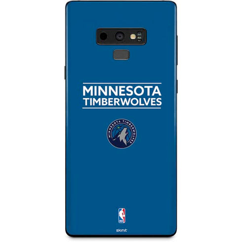 NBA Minnesota Timberwolves Standard - Blue Galaxy Note 9 Skin