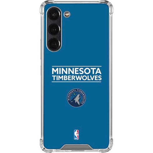 NBA Minnesota Timberwolves Standard - Blue Galaxy S24 FE Clear Case
