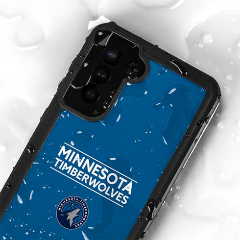 NBA Minnesota Timberwolves Standard - Blue Galaxy S24 Plus Waterproof Case