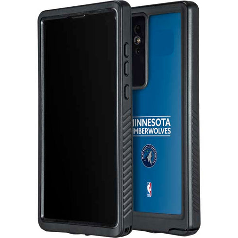 NBA Minnesota Timberwolves Standard - Blue Galaxy S24 Ultra Waterproof Case