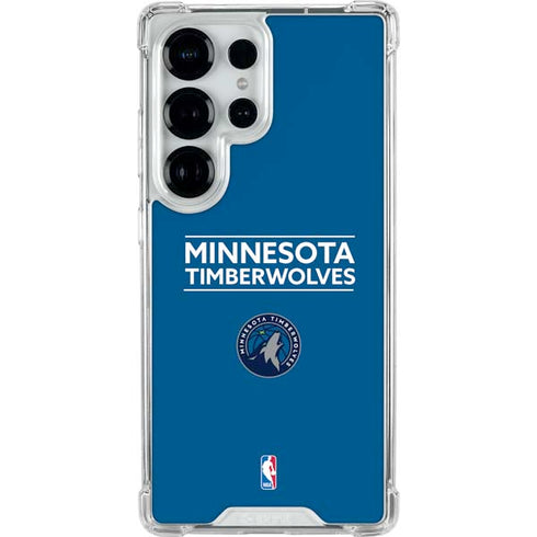 NBA Minnesota Timberwolves Standard - Blue Galaxy S25 Ultra Clear Case