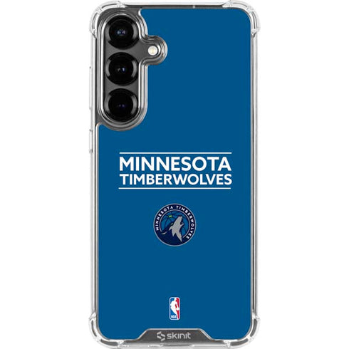 NBA Minnesota Timberwolves Standard - Blue Galaxy S26 Plus Clear Case