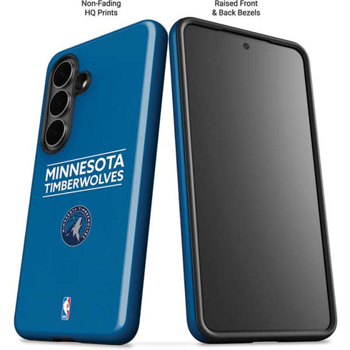 NBA Minnesota Timberwolves Standard - Blue Galaxy S26 Plus Impact Case