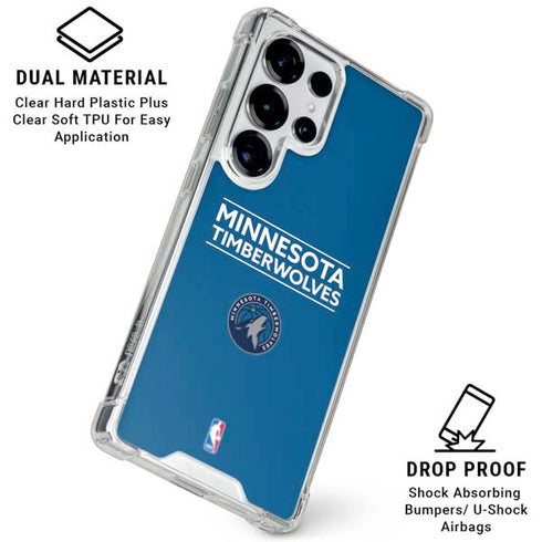 NBA Minnesota Timberwolves Standard - Blue Galaxy S26 Ultra Clear Case