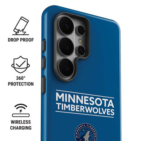 NBA Minnesota Timberwolves Standard - Blue Galaxy S26 Ultra Impact Case
