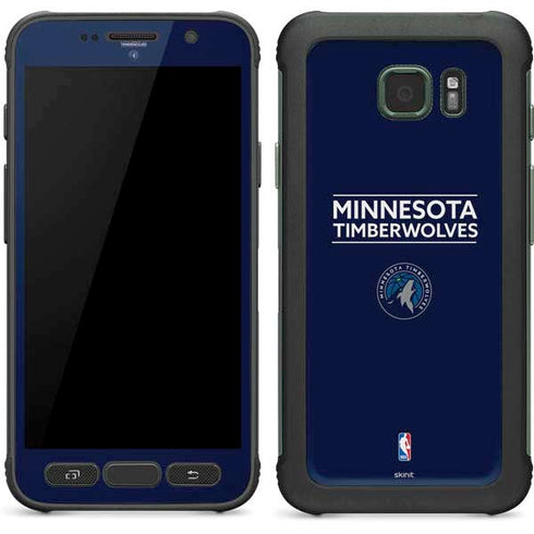 NBA Minnesota Timberwolves Standard - Navy Blue Galaxy S7 Active Skin
