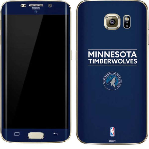 NBA Minnesota Timberwolves Standard - Navy Blue Galaxy S7 Edge Skin