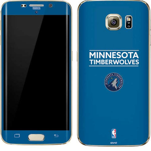 NBA Minnesota Timberwolves Standard - Blue Galaxy S7 Edge Skin