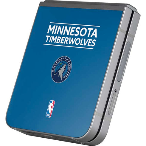 NBA Minnesota Timberwolves Standard - Blue Galaxy Z Flip6 Skin