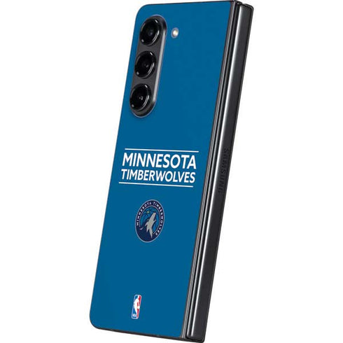 NBA Minnesota Timberwolves Standard - Blue Galaxy Z Fold5 5G Skin