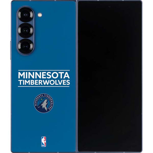 NBA Minnesota Timberwolves Standard - Blue Galaxy Z Fold6 Skin