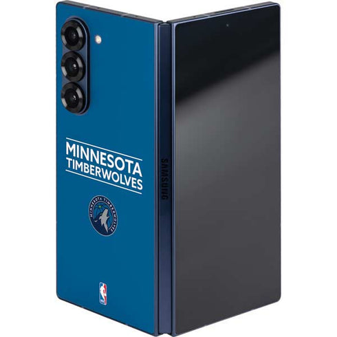 NBA Minnesota Timberwolves Standard - Blue Galaxy Z Fold6 Skin