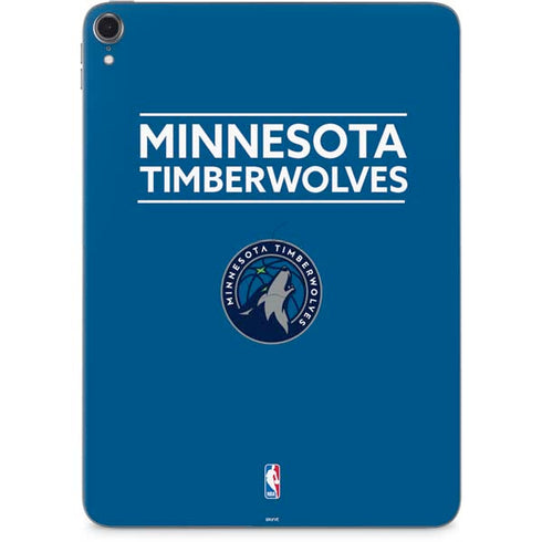 NBA Minnesota Timberwolves Standard - Blue Apple iPad Pro Skin