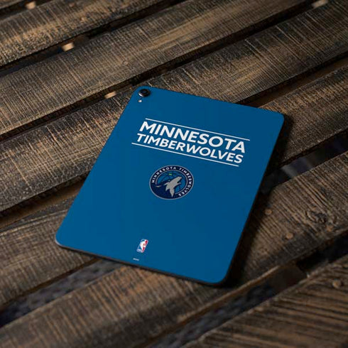 NBA Minnesota Timberwolves Standard - Blue Apple iPad Pro Skin